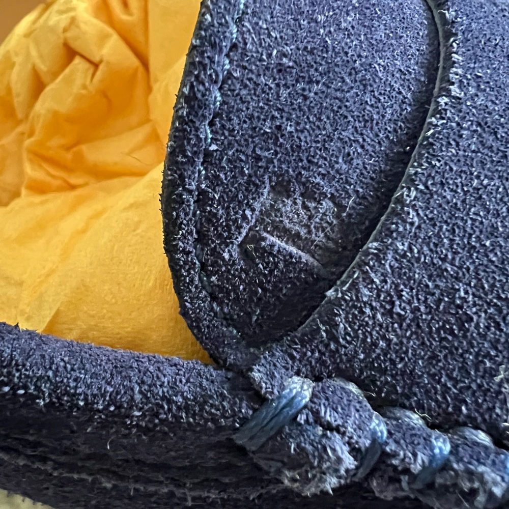 Tods Blue Suede Loafers-Driving Moccasins sz 37 Price Dropped - Picture 8 of 10